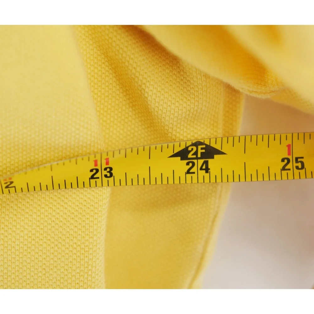 Polo Ralph Lauren Mens XL Yellow Polo Shirt Classic Fit Short Sleeve Casual Work